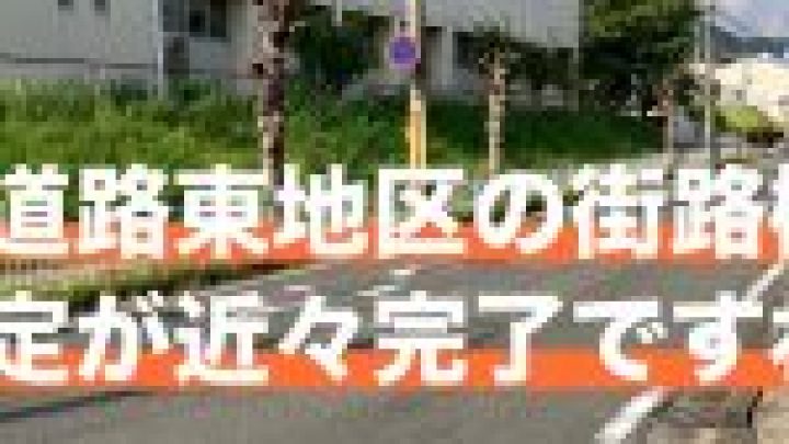 周回道路の街路樹剪定近々完了します。