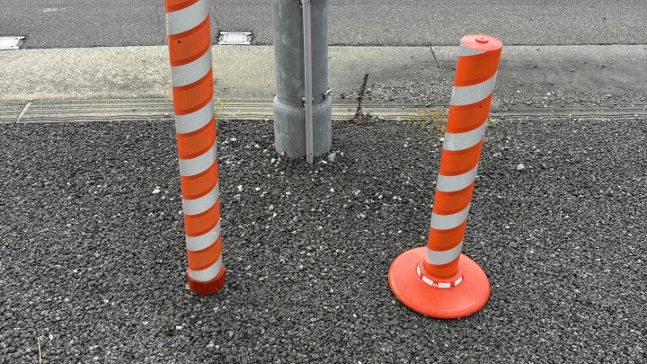 安全ポール・安全灯の要望書提出